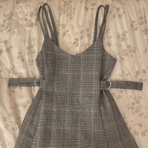 Mini plaid dress